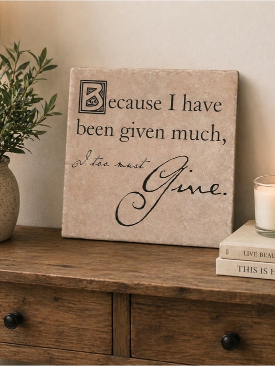Other - Inspirational Quote Wall Decor Tile  | Rustic Farmhouse | 11.75